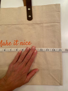 Make it Nice Bag with leather handles by Dorinda Medley